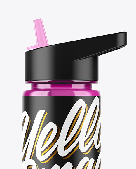 Plastic Sport Bottle Mockup