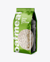 Food Bag w/ Oatmeal Mockup Food Bag w/ Oatmeal Mockup