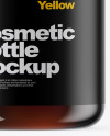 Amber Cosmetic Bottle Mockup