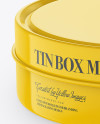 Glossy Tin Box Mockup