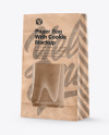 Kraft Bag with Cookie Mockup