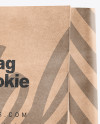 Kraft Bag with Cookie Mockup