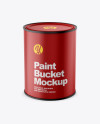 Matte Paint Bucket Mockup