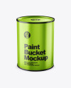 Metallic Paint Bucket Mockup