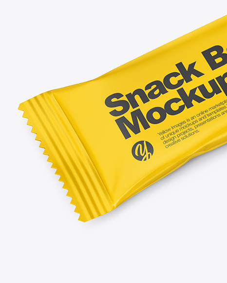 Glossy Snack Bar Mockup