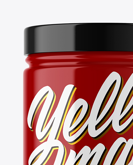 Glossy Jar Mockup Glossy Jar Mockup