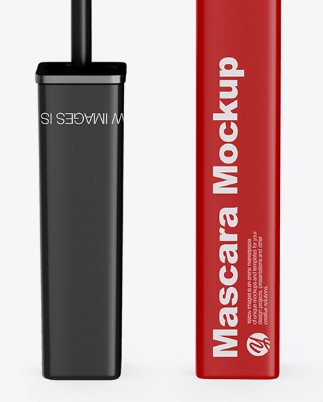 Matte Mascara Tube Mockup