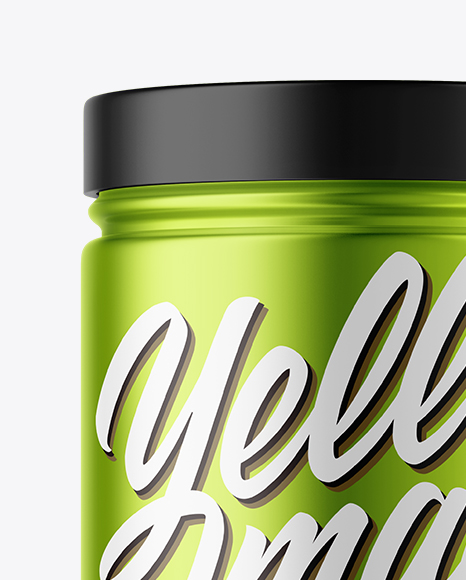 Metallic Jar Mockup