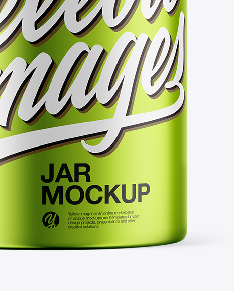 Metallic Jar Mockup Metallic Jar Mockup