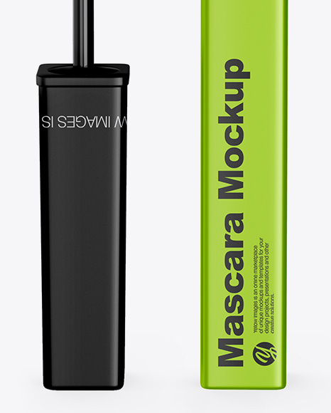 Metallic Mascara Tube Mockup