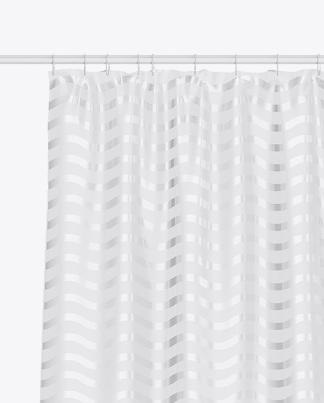 Bath w/ Transparent Shower Curtain Mockup