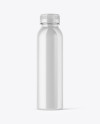 Plastic Transparent Bottle in Glossy Shrink Sleeve Mockup