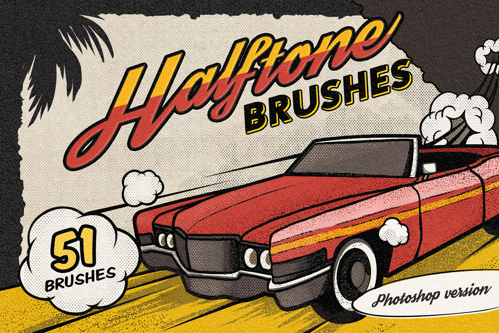 Vintage Comic Book Halftone Brushes Vintage Comic Book Halftone Brushes