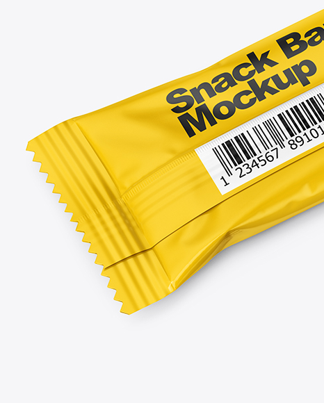 Glossy Snack Bar Mockup