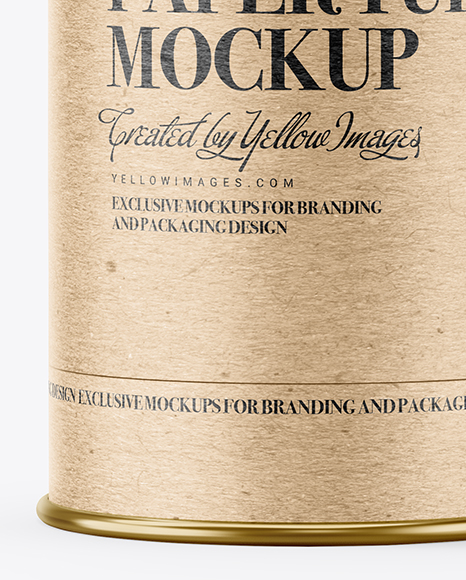 Kraft Paper Tube Mockup