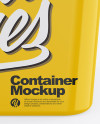 Glossy Container Mockup