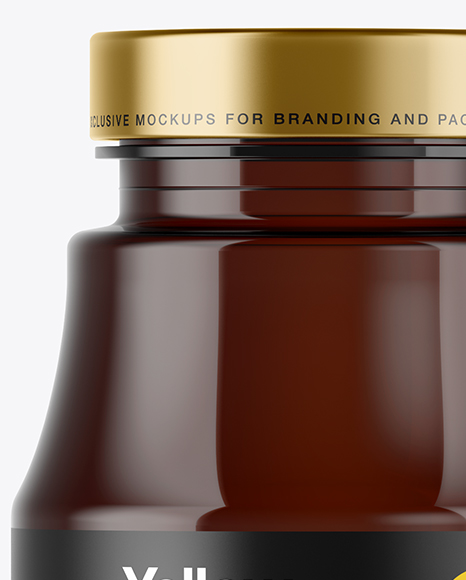 Amber Pills Bottle Mockup