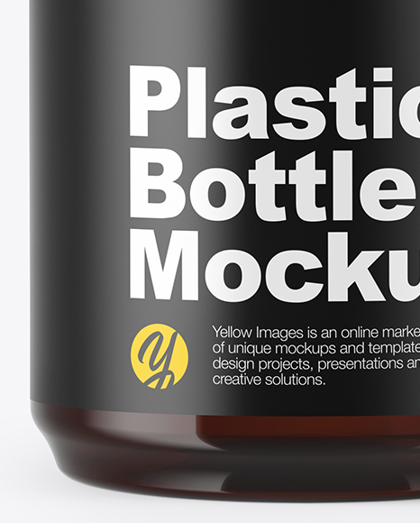 Amber Pills Bottle Mockup