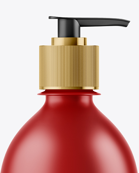 Matte Liquid Soap Bottle Mockup