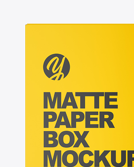 Matte Paper Box Mockup