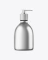 Matte Metallic Liquid Soap Bottle Mockup