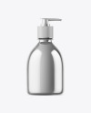 Metallic Liquid Soap Bottle Mockup