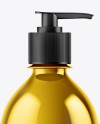 Metallic Liquid Soap Bottle Mockup