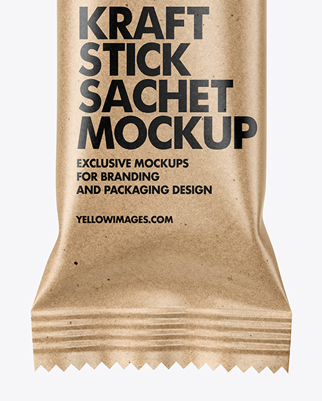 Kraft Stick Sachet Mockup