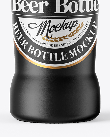 330ml Ceramic Beer Bottle Mockup