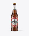 330ml Amber Beer Bottle Mockup