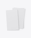 Three Textured Business Cards Mockup