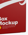 Box Mockup - Half Side View