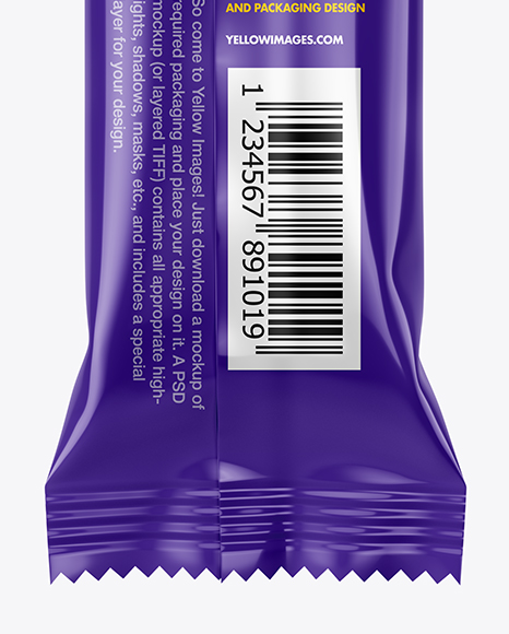 Glossy Stick Sachet Mockup
