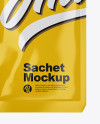 Glossy Sachet Mockup