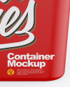 Matte Container Mockup