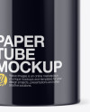 Glossy Paper Tube Mockup