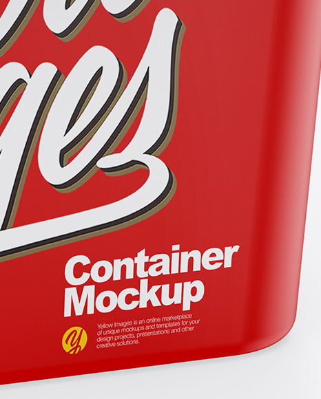 Matte Container Mockup