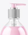 Clear Liquid Soap Bottle Mockup