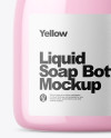 Clear Liquid Soap Bottle Mockup