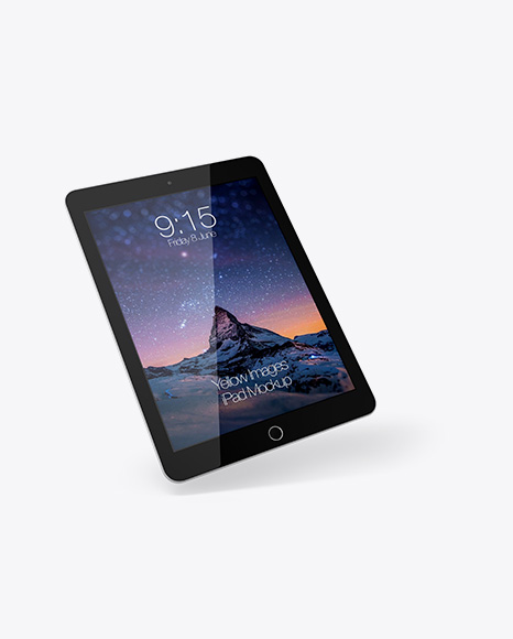 iPad w/ Stylus Mockup