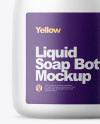Clear Frosted Liquid Soap Bottle Mockup