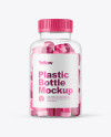 Plastic Bottle with Gummies Mockup