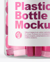 Plastic Bottle with Gummies Mockup