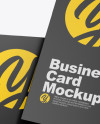 Matte Business Cards Mockup