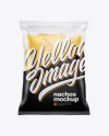 Matte Bag With Nachos Mockup