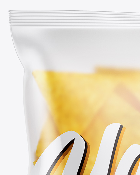 Matte Bag With Nachos Mockup - Free Download Images High Quality PNG