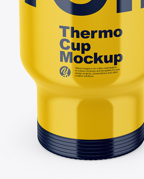 Glossy Thermo Cup Mockup