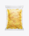 Matte Bag With Potato Chips Mockup