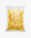 Matte Bag With Potato Chips Mockup