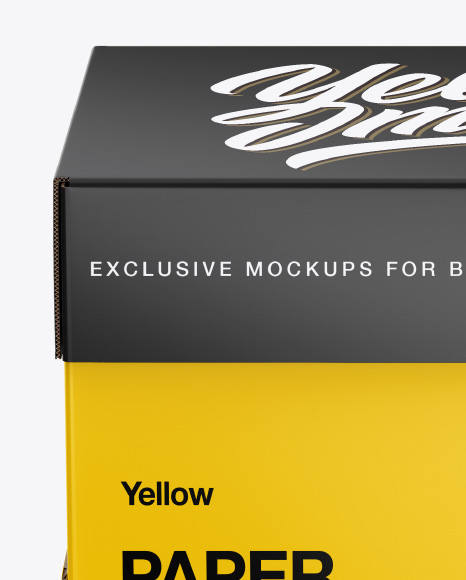 Paper Box Mockup